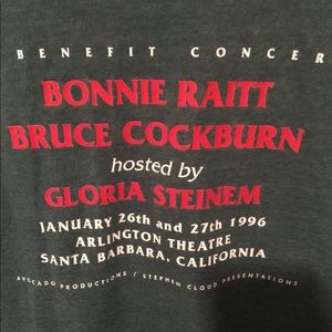OOAK Bonnie Raitt Staff T-shirt: Only a few made! Environmental benefit 🇨🇦🌲☮️